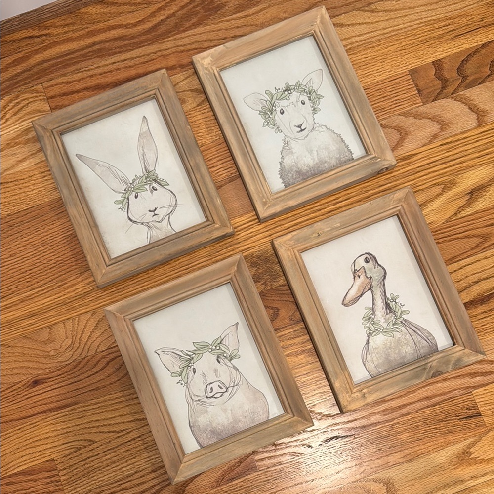 Nicole Tamarin Animal Portrait Frames Set